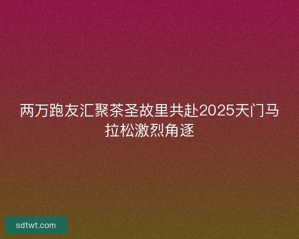 两万跑友汇聚茶圣故里共赴2025天门马拉松激烈角逐
